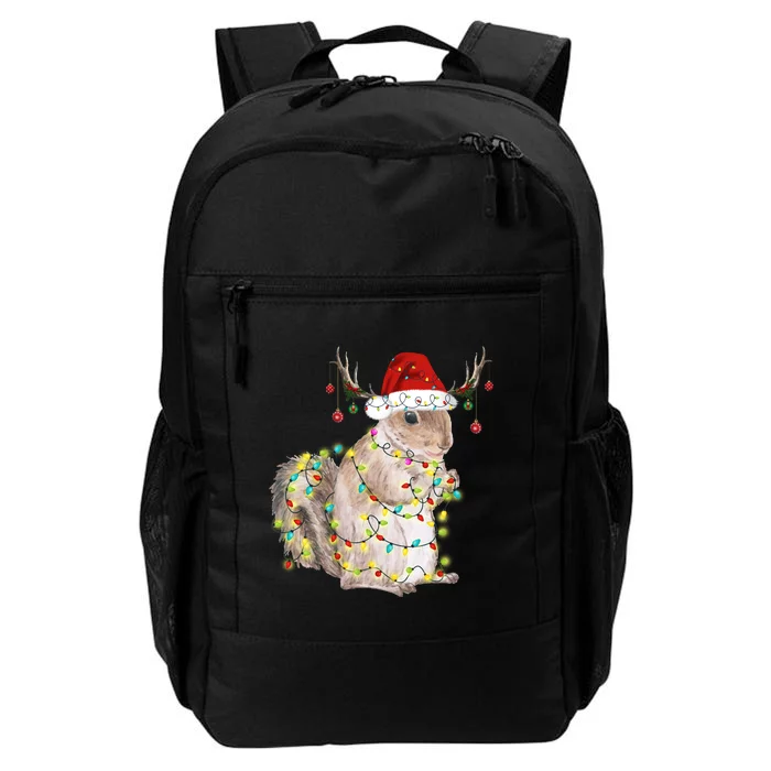 Christmas Squirrel Lights Daily Commute Backpack