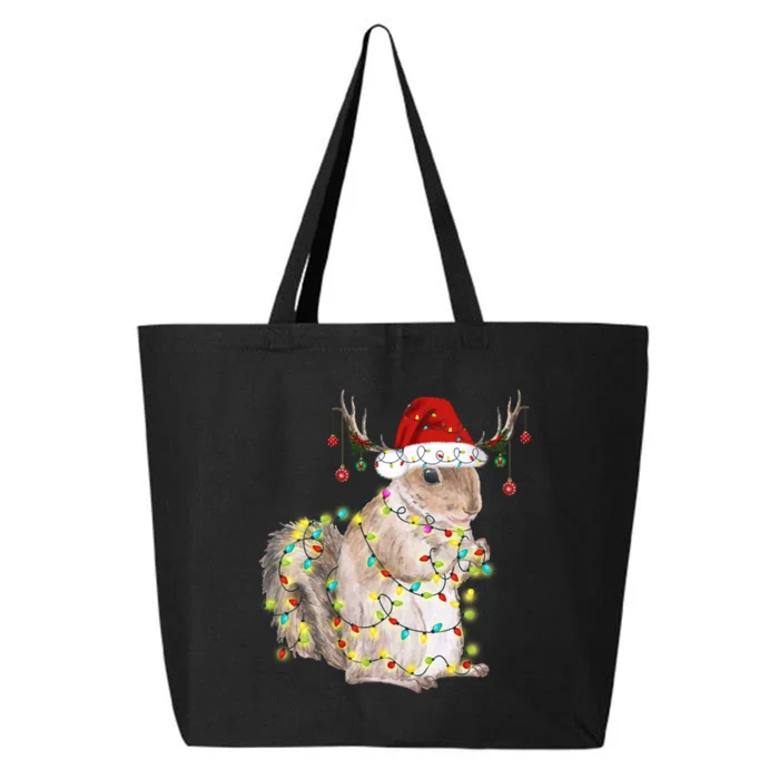 Christmas Squirrel Lights 25L Jumbo Tote