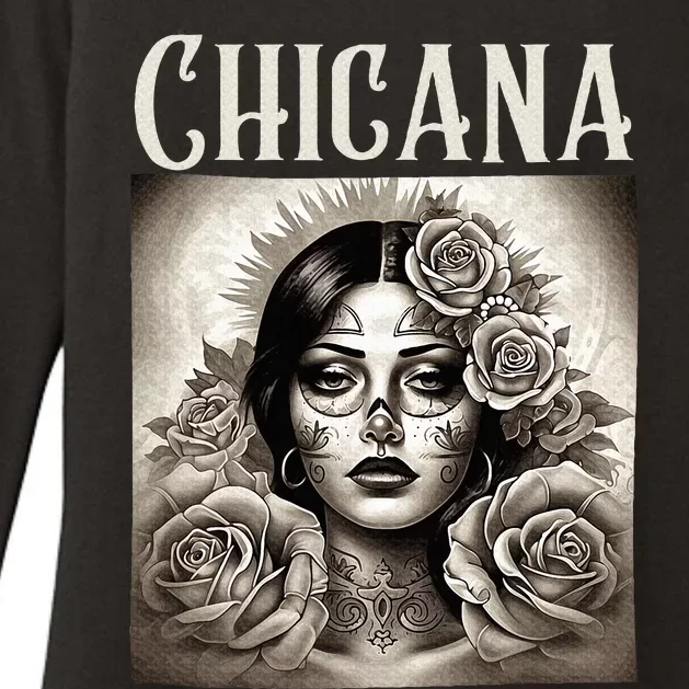 Chicana Style Lowrider Clothes Mexican American Latina Womens CVC Long Sleeve Shirt