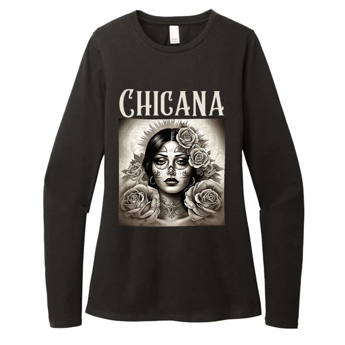 Chicana Style Lowrider Clothes Mexican American Latina Womens CVC Long Sleeve Shirt