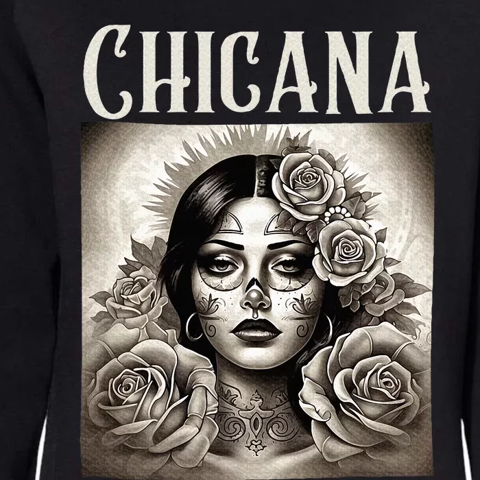 Chicana Style Lowrider Clothes Mexican American Latina Womens California Wash Sweatshirt