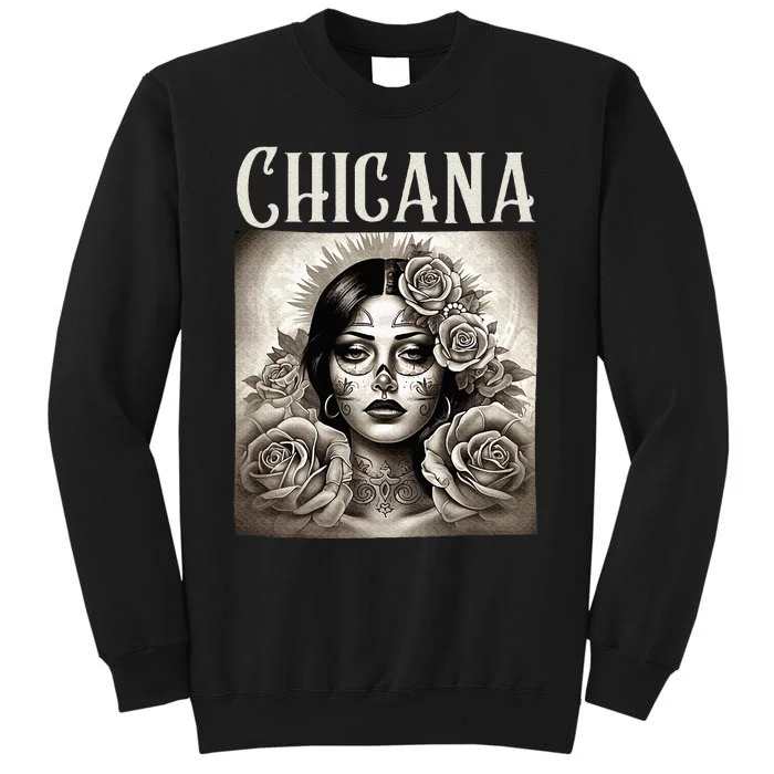 Chicana Style Lowrider Clothes Mexican American Latina Tall Sweatshirt