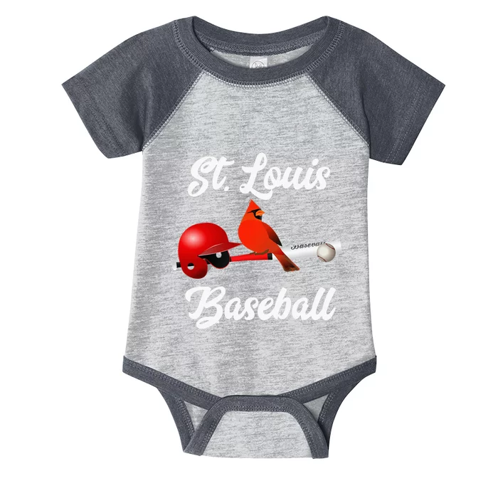 Classic St. Louis Missouri Baseball Fan Retro Infant Baby Jersey Bodysuit