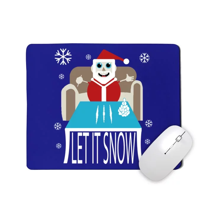 Cocaine Santa Let It Snow Adult Gag Gift Ugly Christmas Gift Cool Gift Mousepad