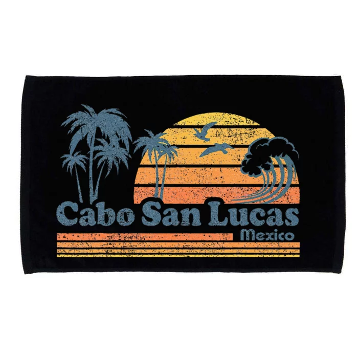 Cabo San Lucas Mexico Beach Summer Vacation Vintage Retro Microfiber Hand Towel