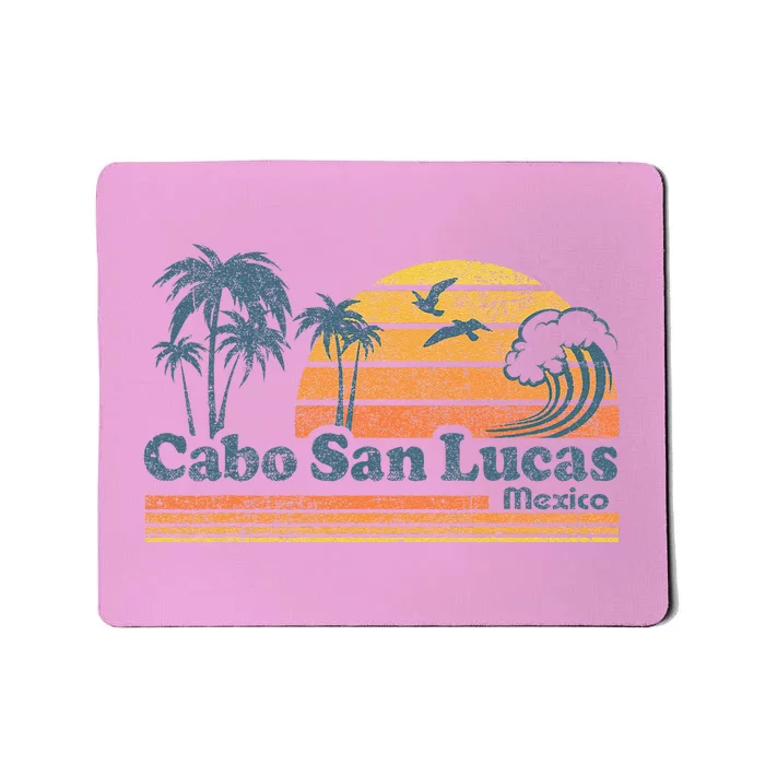 Cabo San Lucas Mexico Beach Summer Vacation Vintage Retro Mousepad