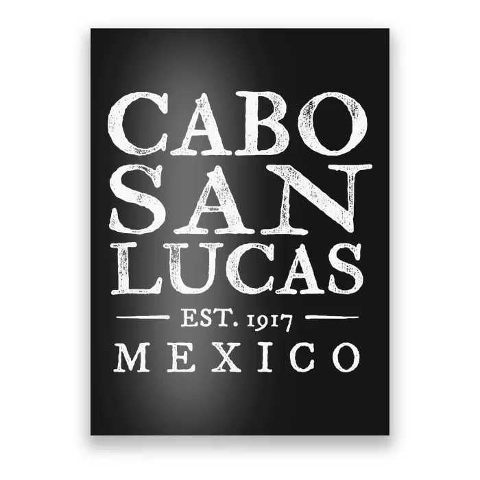 Cabo San Lucas Mexico Retro Souvenir Distressed Poster