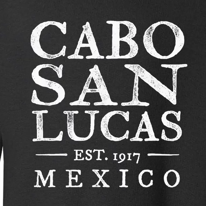 Cabo San Lucas Mexico Retro Souvenir Distressed Toddler Sweatshirt