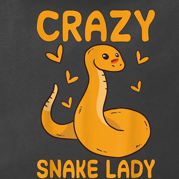 Crazy Snake Lady Snake Owner Quote Reptiles Zip Tote Bag