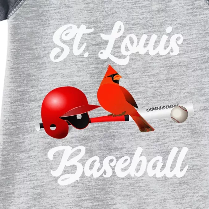 Classic St. Louis Missouri Baseball Fan Infant Baby Jersey Bodysuit