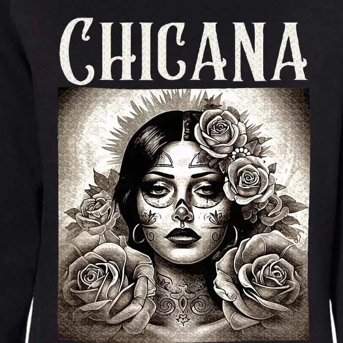 Chicana Style Lowrider Mexican American Latina Womens California Wash Sweatshirt