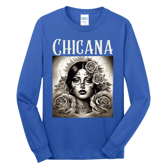 Chicana Style Lowrider Mexican American Latina Tall Long Sleeve T-Shirt