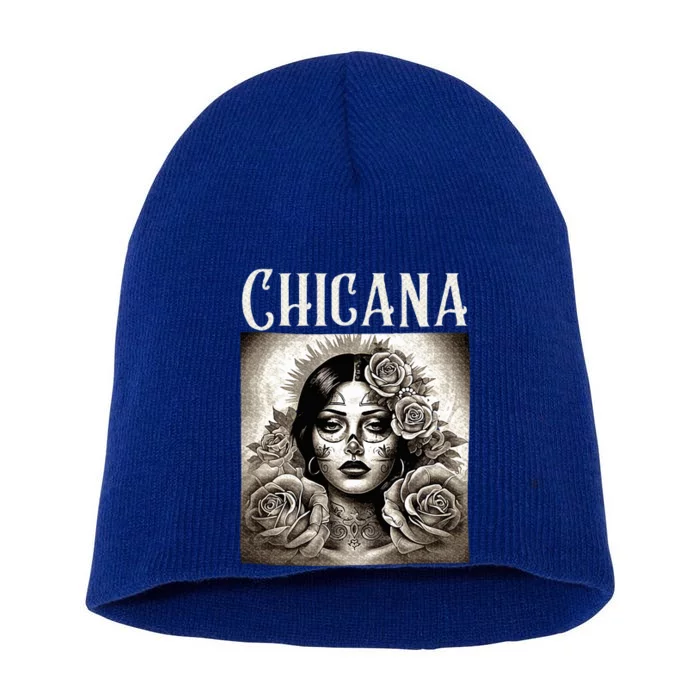 Chicana Style Lowrider Mexican American Latina Short Acrylic Beanie