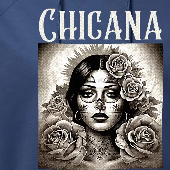 Chicana Style Lowrider Mexican American Latina Performance Fleece Hoodie