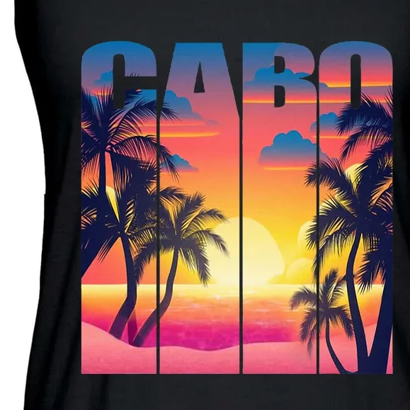 Cabo San Lucas Mexico Family Vacays Summer Trip 2024 Ladies Essential Flowy Tank