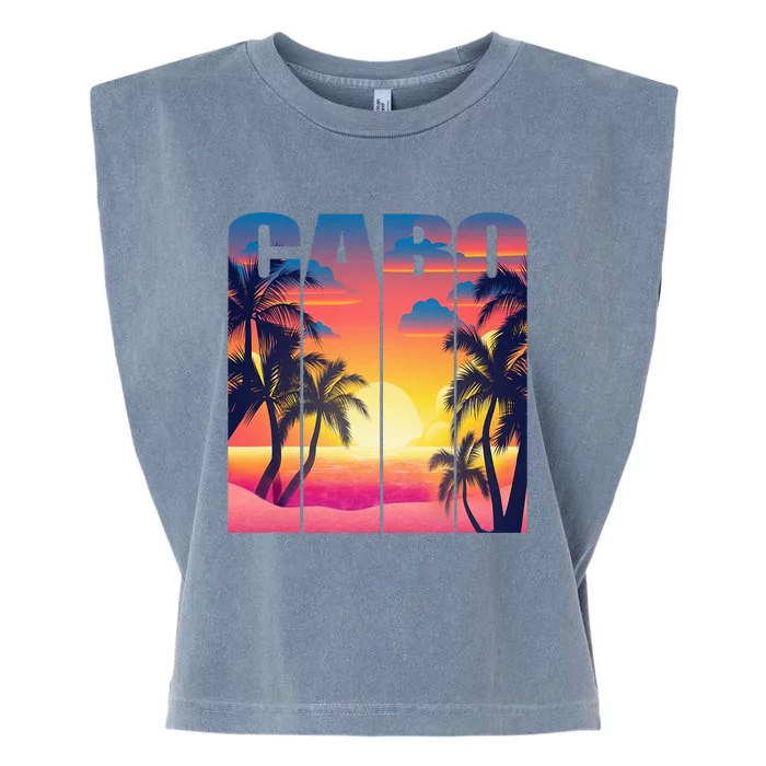 Cabo San Lucas Mexico Family Vacays Summer Trip 2024 Garment-Dyed Women's Muscle Tee