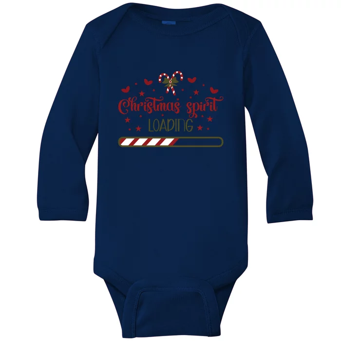 Christmas Spirit Loading Baby Long Sleeve Bodysuit