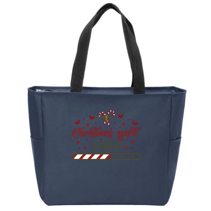 Christmas Spirit Loading Zip Tote Bag