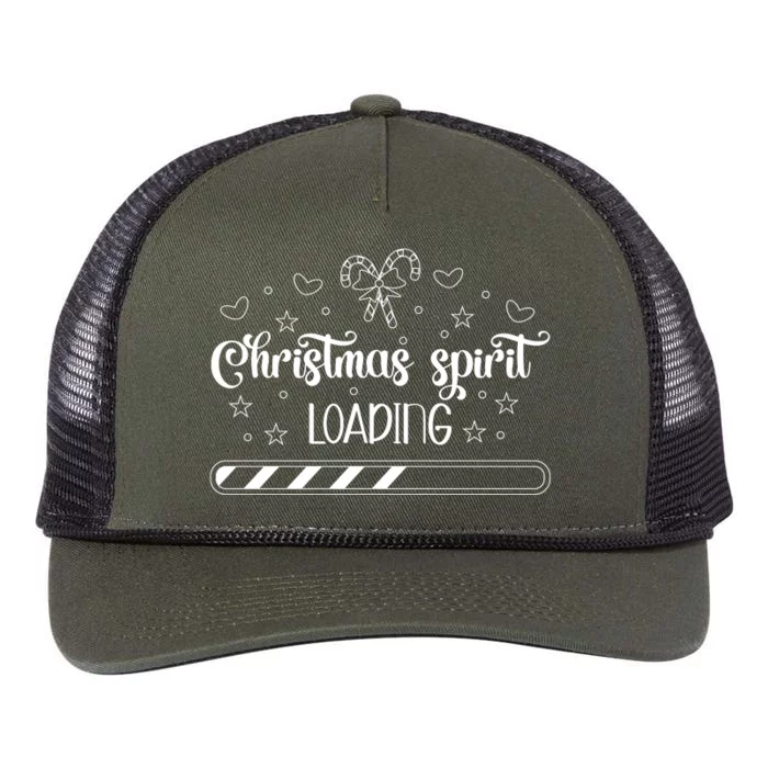 Christmas Spirit Loading Retro Rope Trucker Hat Cap