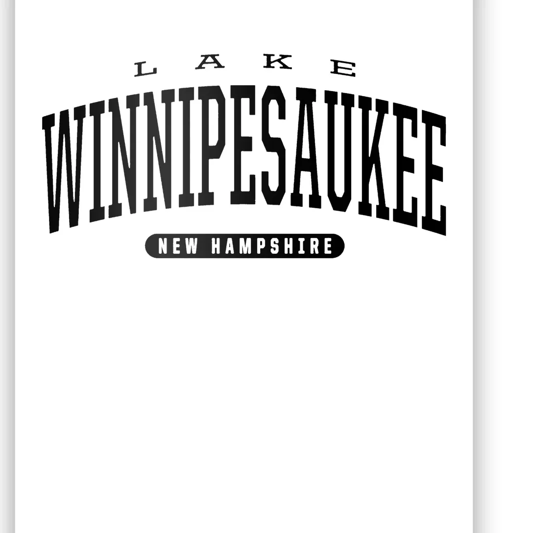 College Style Lake Winnipesaukee New Hampshire Souvenir Poster