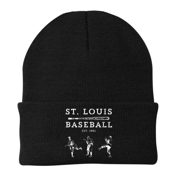 Classic St. Louis Missouri Baseball Fan Knit Cap Winter Beanie