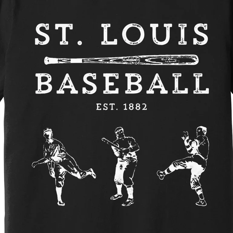 Classic St. Louis Missouri Baseball Fan Premium T-Shirt