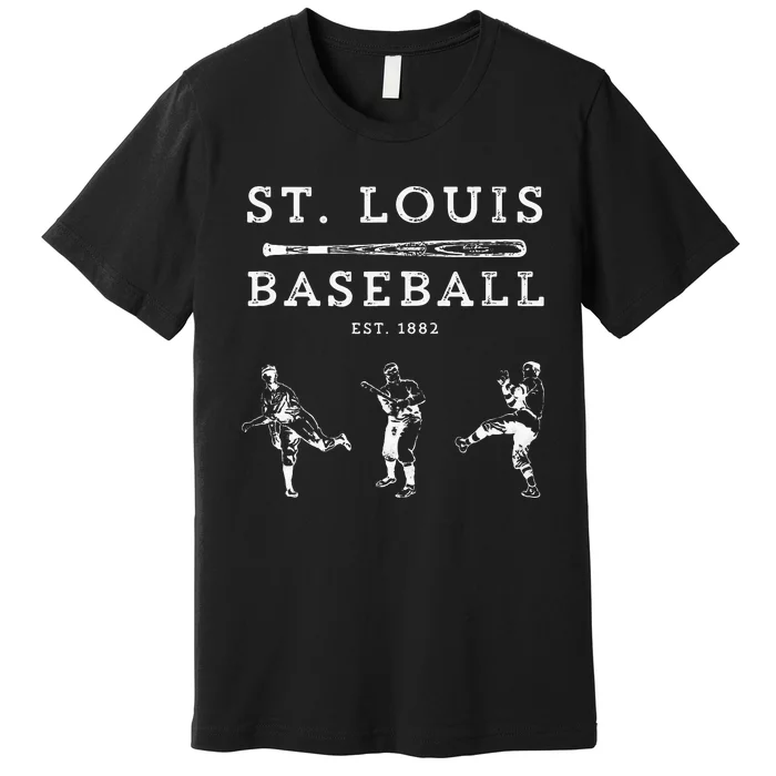 Classic St. Louis Missouri Baseball Fan Premium T-Shirt