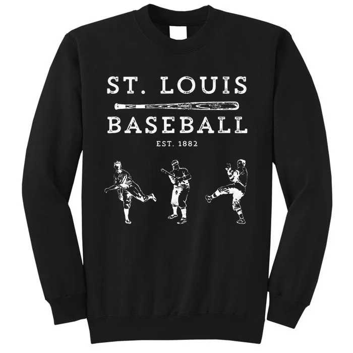 Classic St. Louis Missouri Baseball Fan Tall Sweatshirt