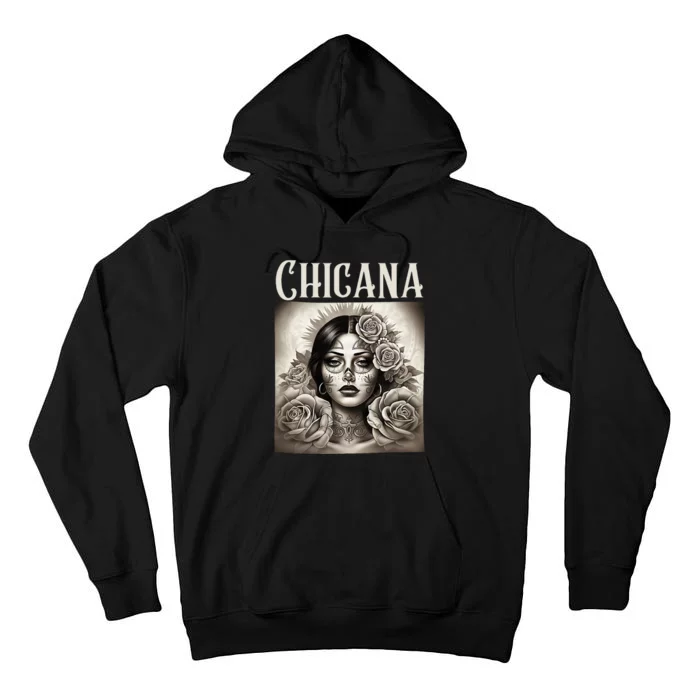 Chicana Style Lowrider Clothes Women Mexican American Latina Tall Hoodie