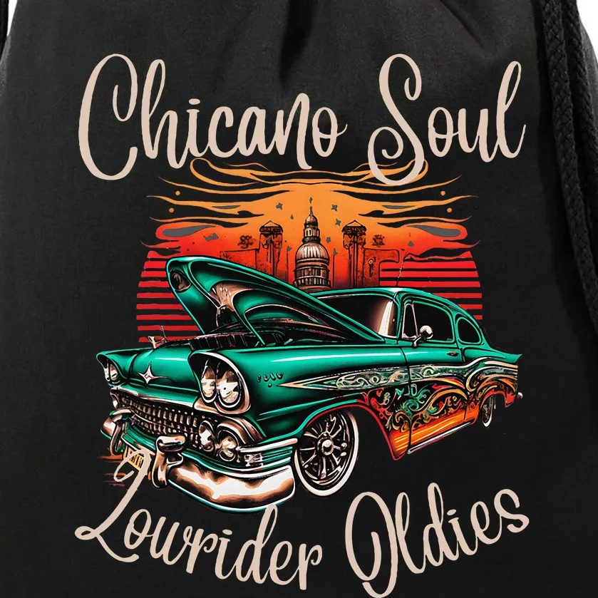 Chicano Soul Lowrider Oldies Car Clothing Low Slow Cholo Drawstring Bag