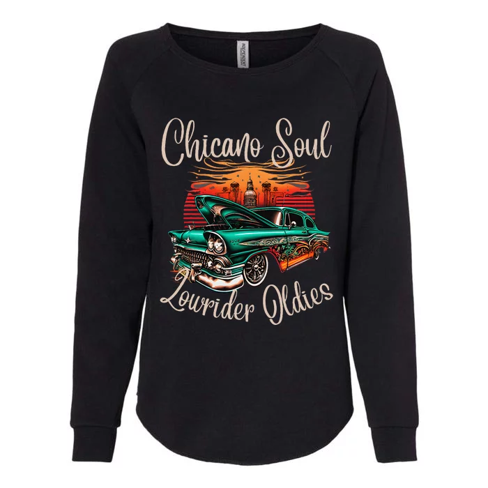 Chicano Soul Lowrider Oldies Car Clothing Low Slow Cholo Womens California Wash Sweatshirt