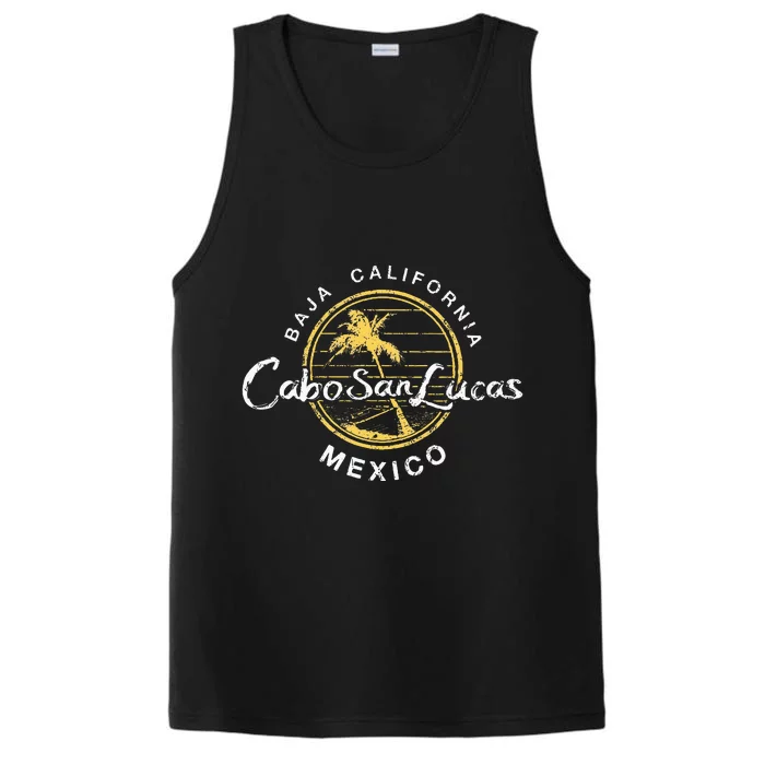 Cabo San Lucas Retro Vintage Performance Tank