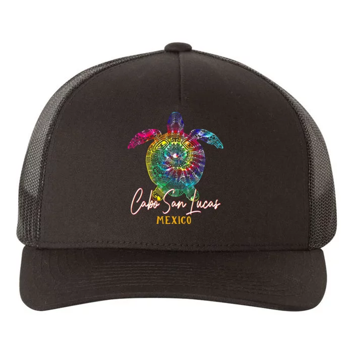 Cabo San Lucas Tie Dye Sea Turtle Matching Family Vacation Yupoong Adult 5-Panel Trucker Hat