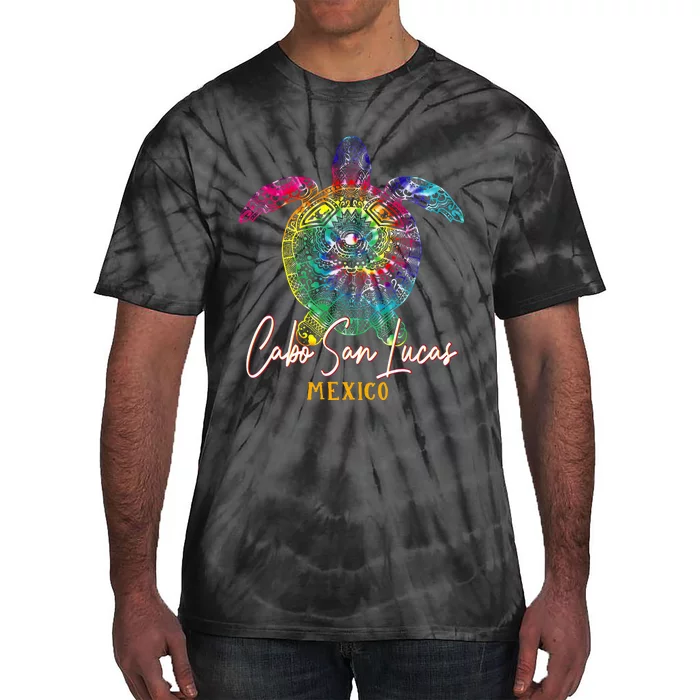 Cabo San Lucas Tie Dye Sea Turtle Matching Family Vacation Tie-Dye T-Shirt