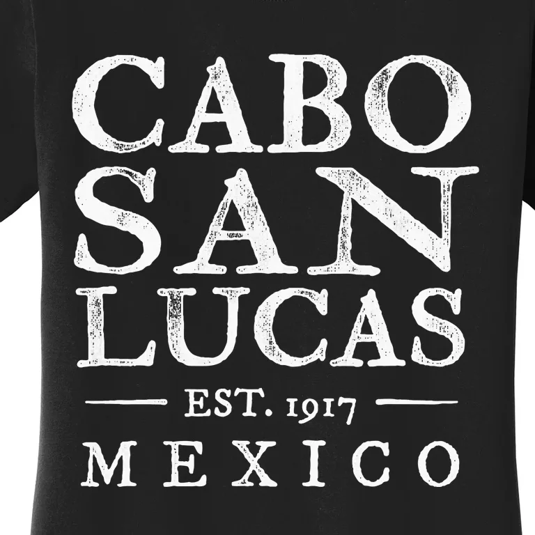 Cabo San Lucas Mexico Retro Souvenir Distressed Women's T-Shirt