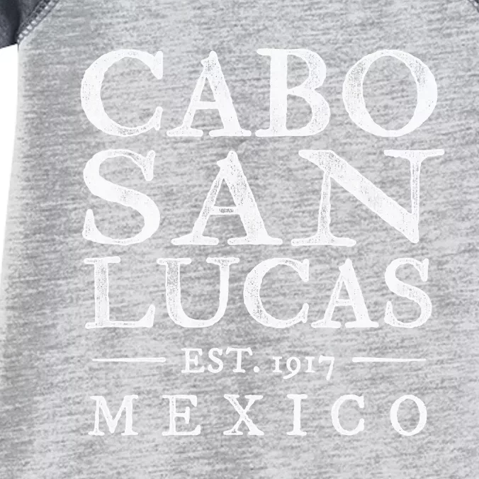 Cabo San Lucas Mexico Retro Souvenir Distressed Infant Baby Jersey Bodysuit