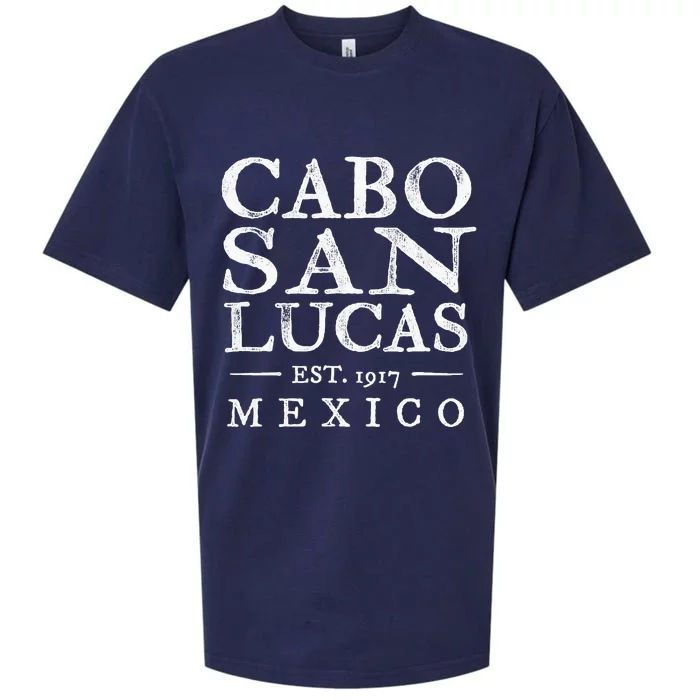 Cabo San Lucas Mexico Retro Souvenir Distressed Sueded Cloud Jersey T-Shirt