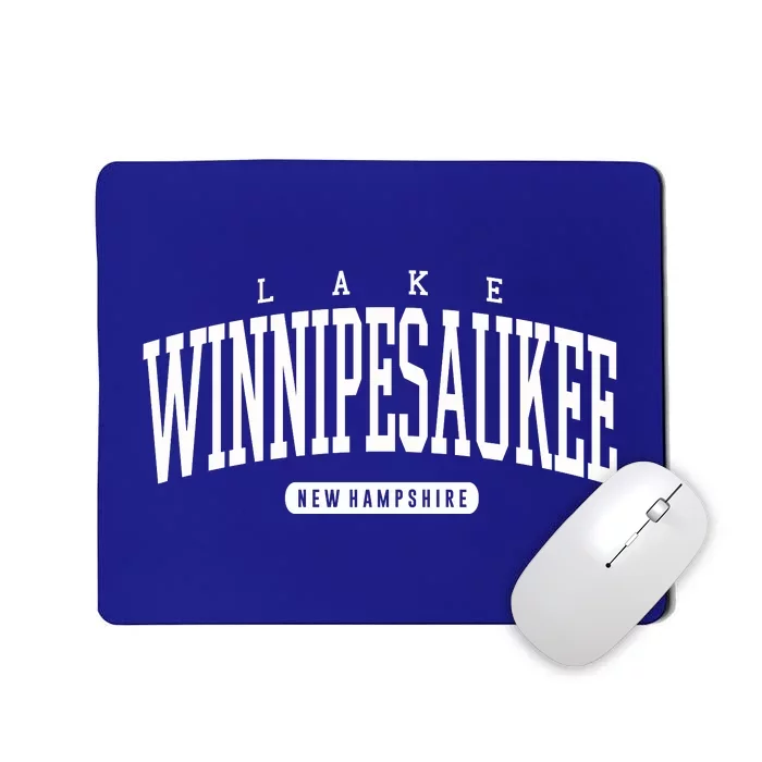 College Style Lake Winnipesaukee New Hampshire Souvenir Gift Great Gift Mousepad