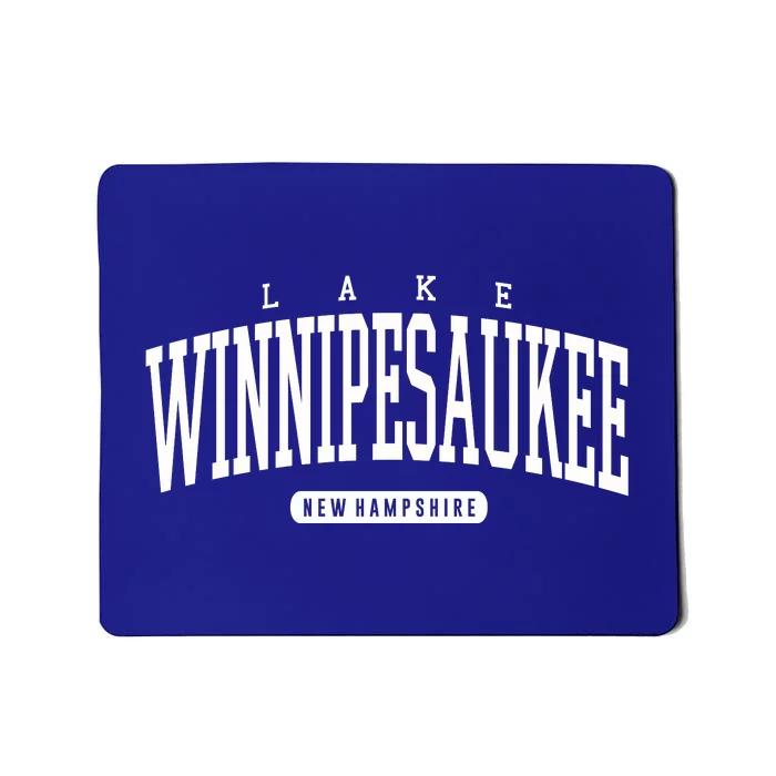 College Style Lake Winnipesaukee New Hampshire Souvenir Gift Great Gift Mousepad