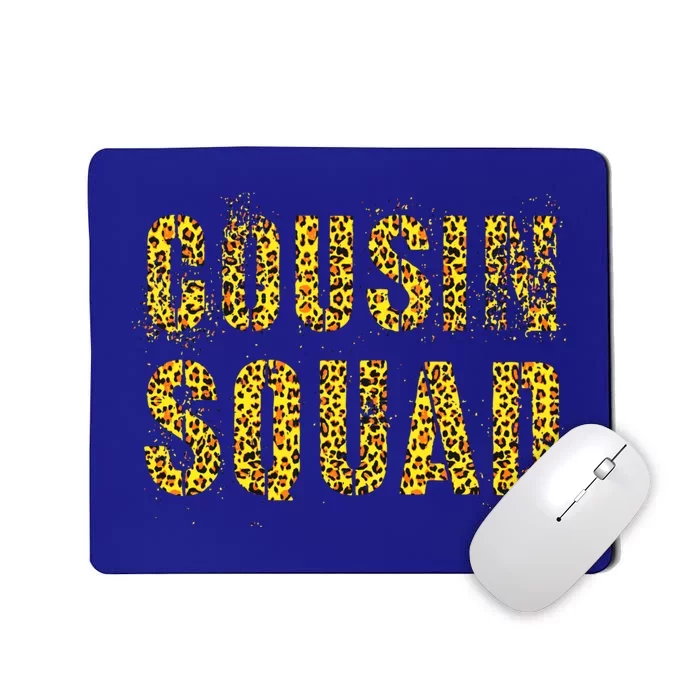 Cousin Squad Leopard Print Funny Mimi Poppy Reeducation Camp Cute Gift Mousepad