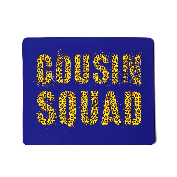 Cousin Squad Leopard Print Funny Mimi Poppy Reeducation Camp Cute Gift Mousepad