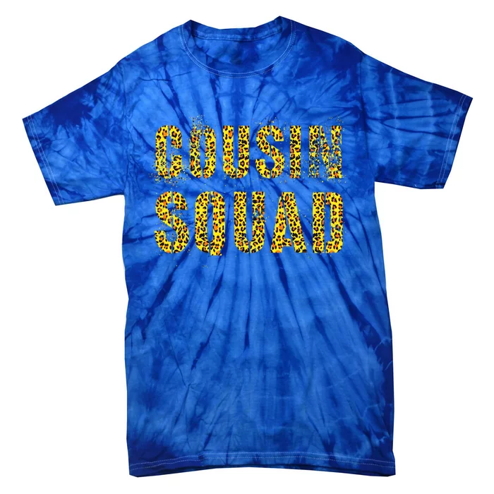 Cousin Squad Leopard Print Funny Mimi Poppy Reeducation Camp Cute Gift Tie-Dye T-Shirt