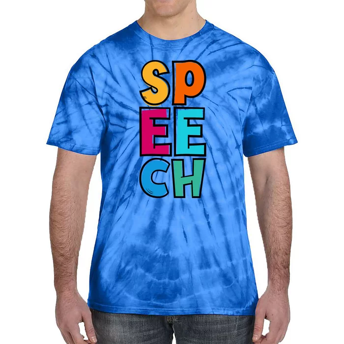 Cute Speech Language Pathologist Speech Therapy Slp Great Gift Tie-Dye T-Shirt