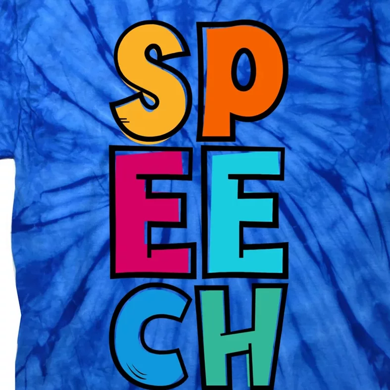 Cute Speech Language Pathologist Speech Therapy Slp Great Gift Tie-Dye T-Shirt