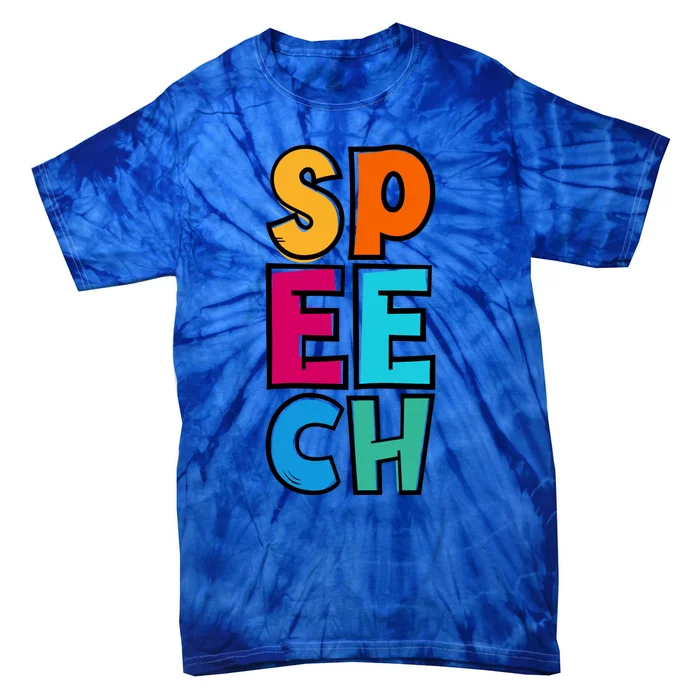 Cute Speech Language Pathologist Speech Therapy Slp Great Gift Tie-Dye T-Shirt