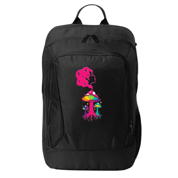 Cosmic Shroom Lady City Backpack