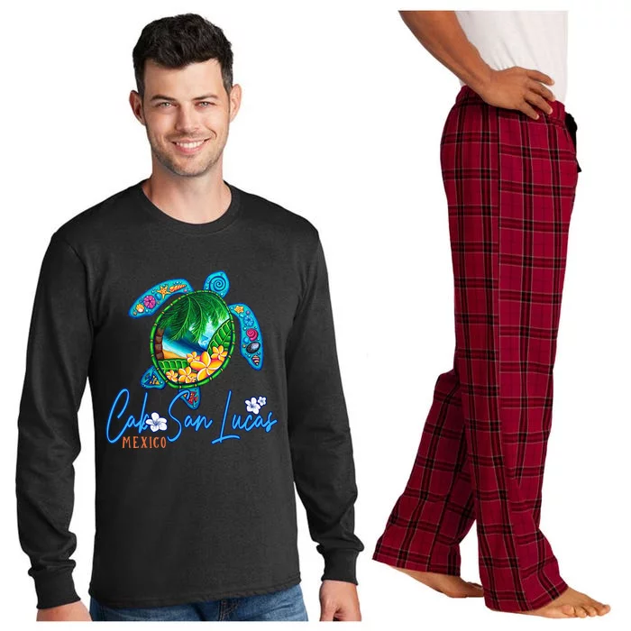 Cabo San Lucas Sea Turtle Mexico Vacation Family Trip Long Sleeve Pajama Set