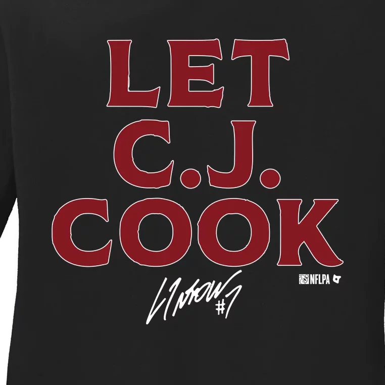 Cj Stroud Let Cj Cook Ladies Long Sleeve Shirt