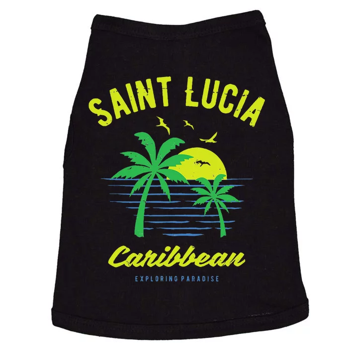 Caribbean Saint Lucia Doggie Tank