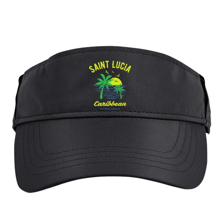 Caribbean Saint Lucia Adult Drive Performance Visor